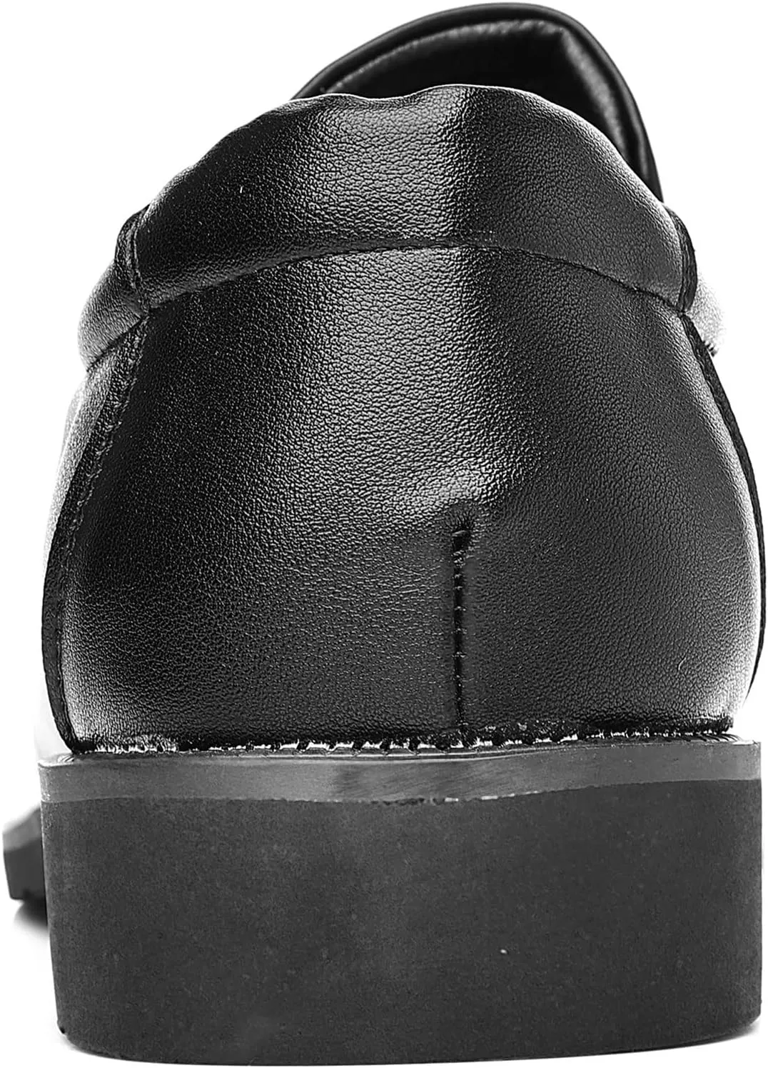 kkdom Men's Classic Leather Lined Formal Oxfords Slip on Dress Shoes
