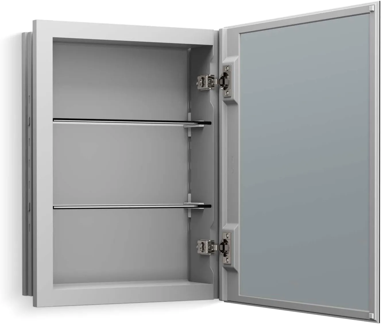 KOHLER K-55060-NA Embark Medicine Cabinet, Adjustable Shelves with Mirrored Door, 16" x 20"