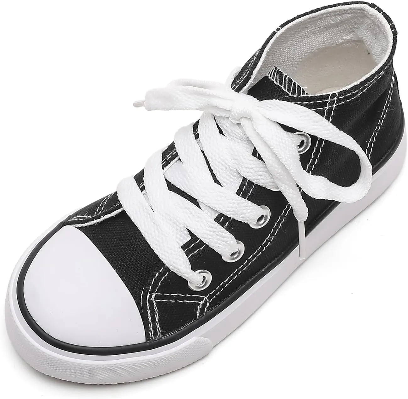 Komfyea Children High Upper Canvas Shoes Casual Sneakers(Toddler/Little Kids)