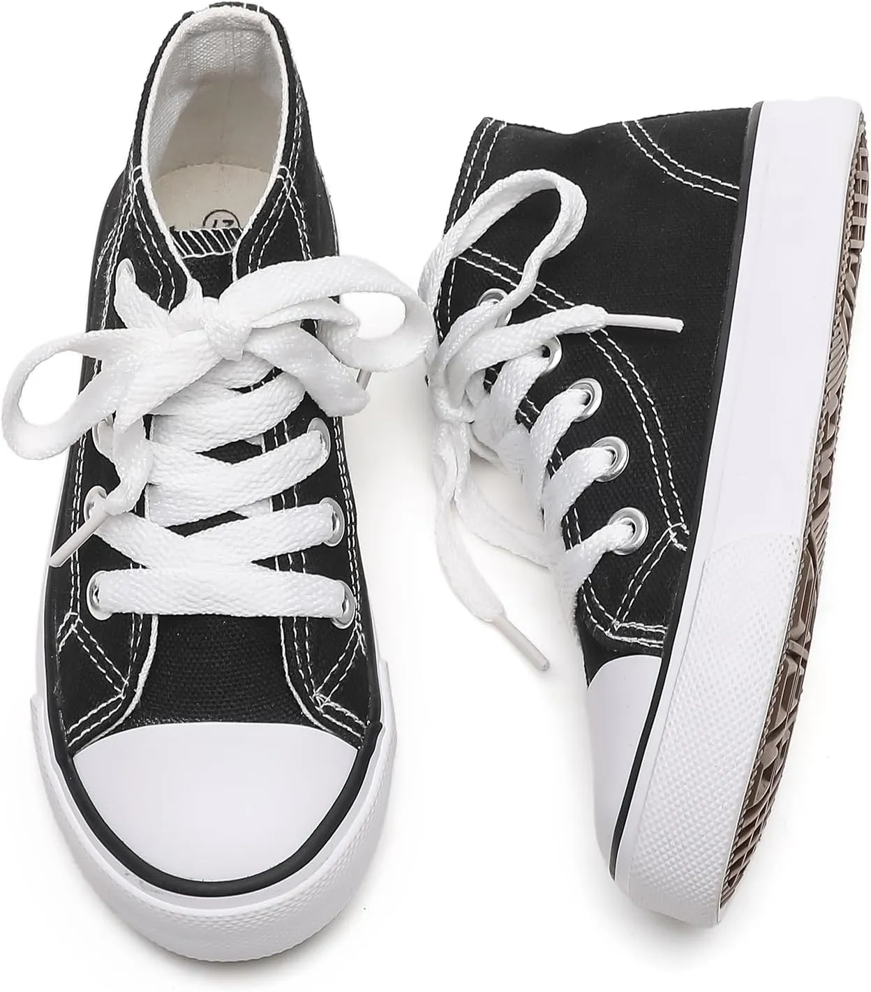 Komfyea Children High Upper Canvas Shoes Casual Sneakers(Toddler/Little Kids)