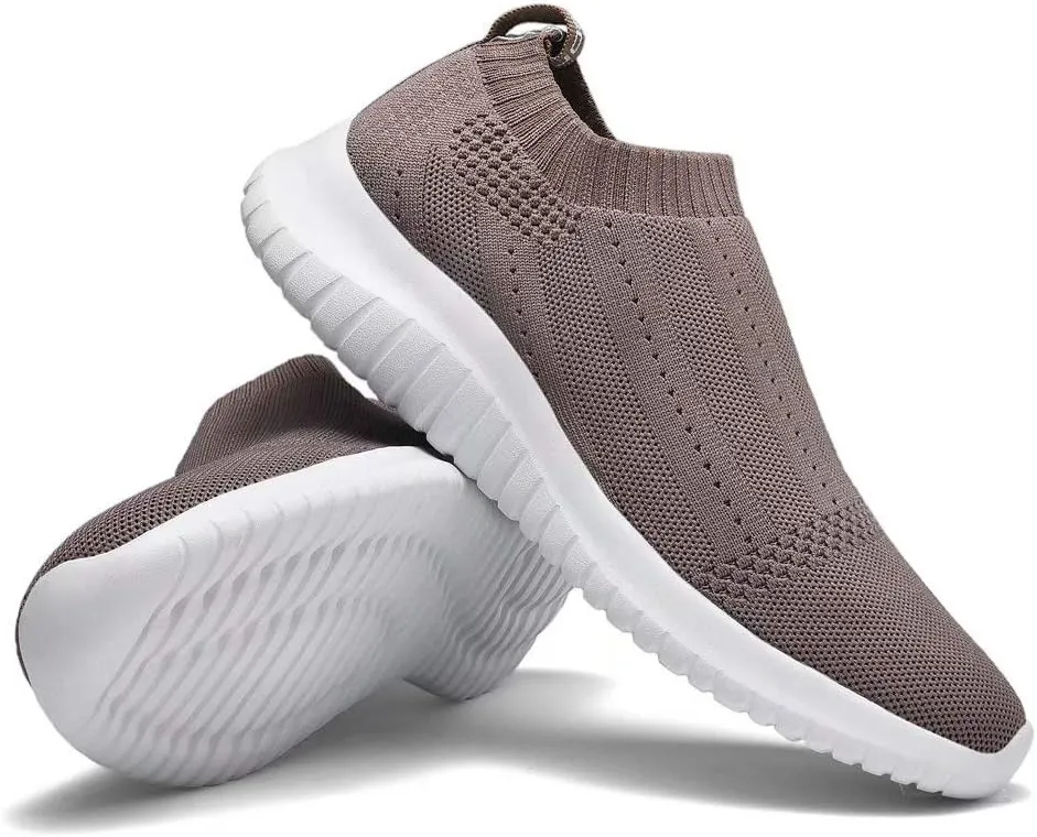 konhill Women's Slip On Sneakers Non Slip Walking Shoes Breathable Mesh Work Casual Lightweight Tennis Workout Shoes