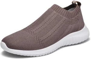 konhill Women's Slip On Sneakers Non Slip Walking Shoes Breathable Mesh Work Casual Lightweight Tennis Workout Shoes