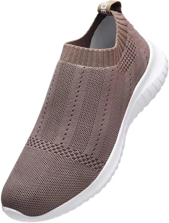 konhill Women's Slip On Sneakers Non Slip Walking Shoes Breathable Mesh Work Casual Lightweight Tennis Workout Shoes