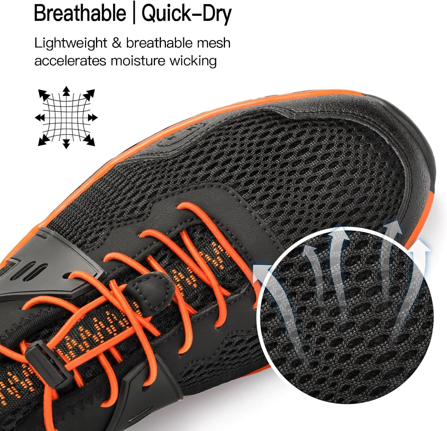 Kricely Water Shoes Men Quick Dry Aqua Shoes Swim Shoes for Men Non-Slip Beach Shoes Outdoor for Surfing