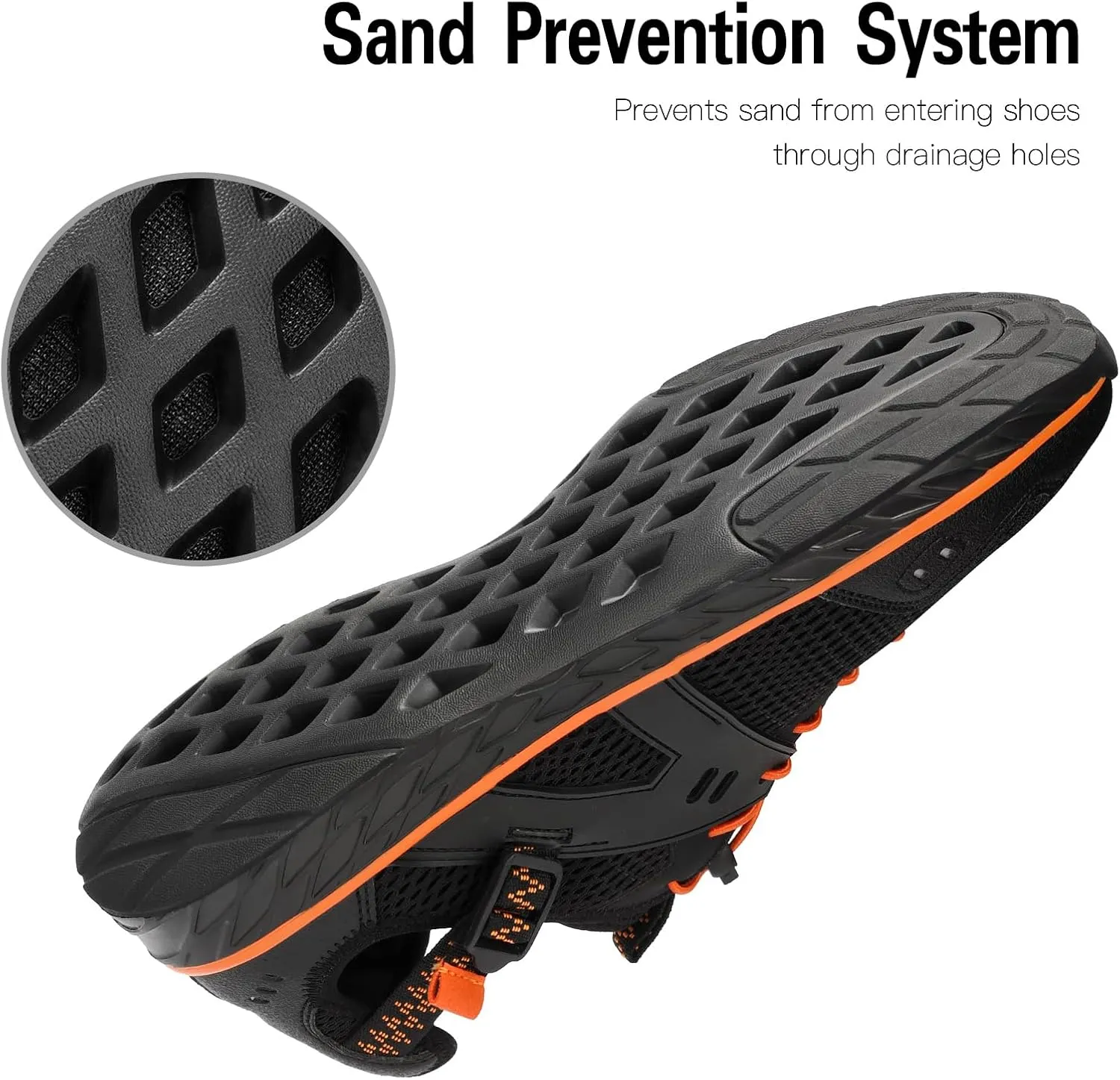 Kricely Water Shoes Men Quick Dry Aqua Shoes Swim Shoes for Men Non-Slip Beach Shoes Outdoor for Surfing