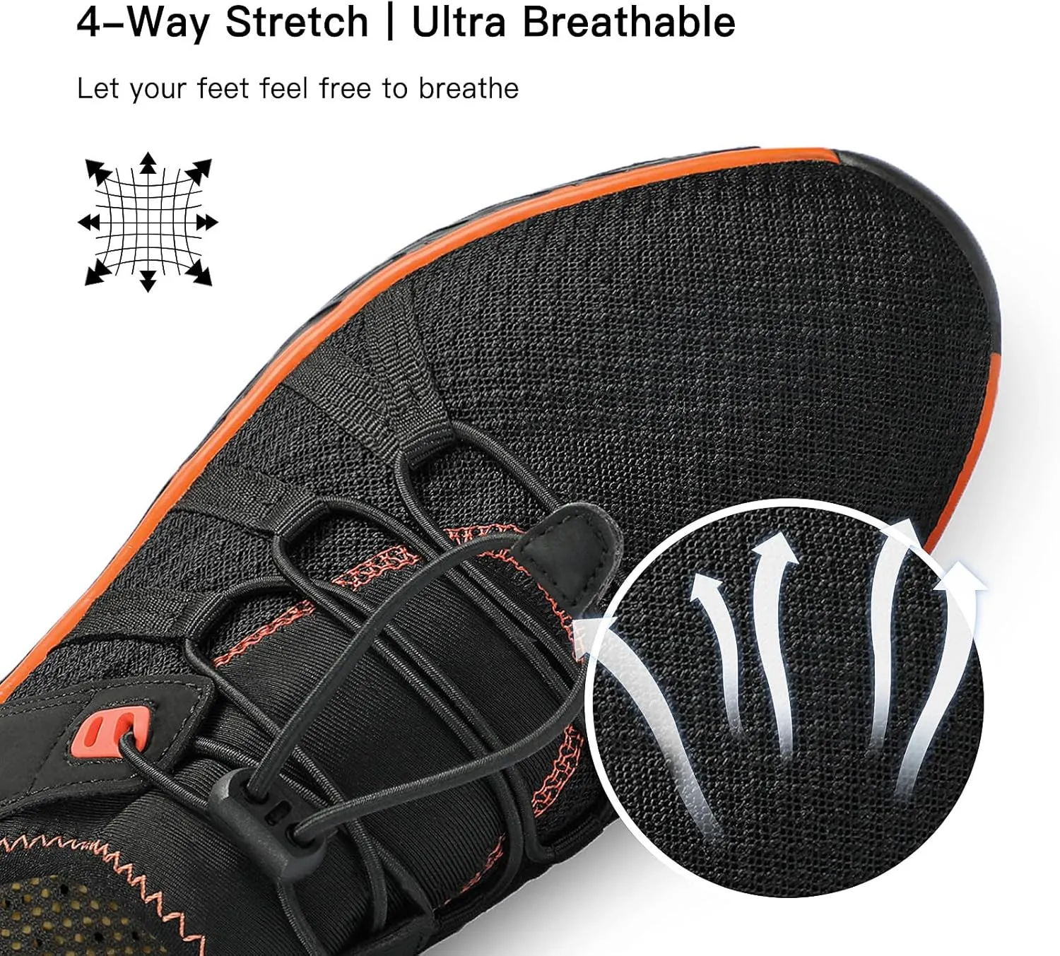Kricely Water Shoes Men Quick Dry Aqua Shoes Swim Shoes for Men Non-Slip Beach Shoes Outdoor for Surfing