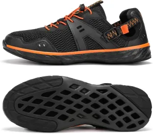 Kricely Water Shoes Men Quick Dry Aqua Shoes Swim Shoes for Men Non-Slip Beach Shoes Outdoor for Surfing