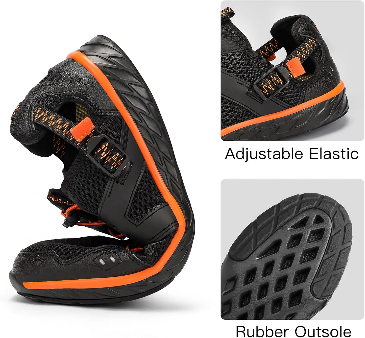 Kricely Water Shoes Men Quick Dry Aqua Shoes Swim Shoes for Men Non-Slip Beach Shoes Outdoor for Surfing