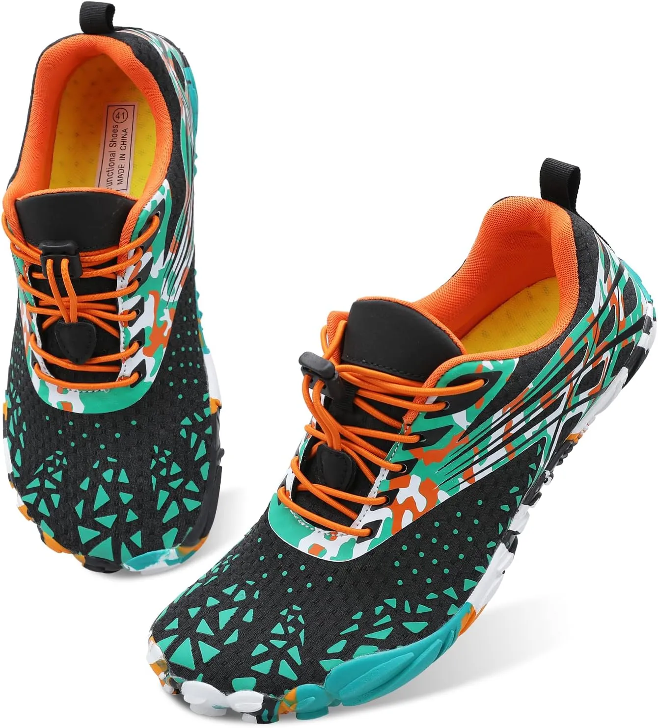 L-RUN Barefoot Water Shoes Women Mens Aqua Sock Athletic Hiking Water Sports Shoes for Swim Beach Pool Sand Diving Walking