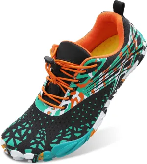 L-RUN Barefoot Water Shoes Women Mens Aqua Sock Athletic Hiking Water Sports Shoes for Swim Beach Pool Sand Diving Walking