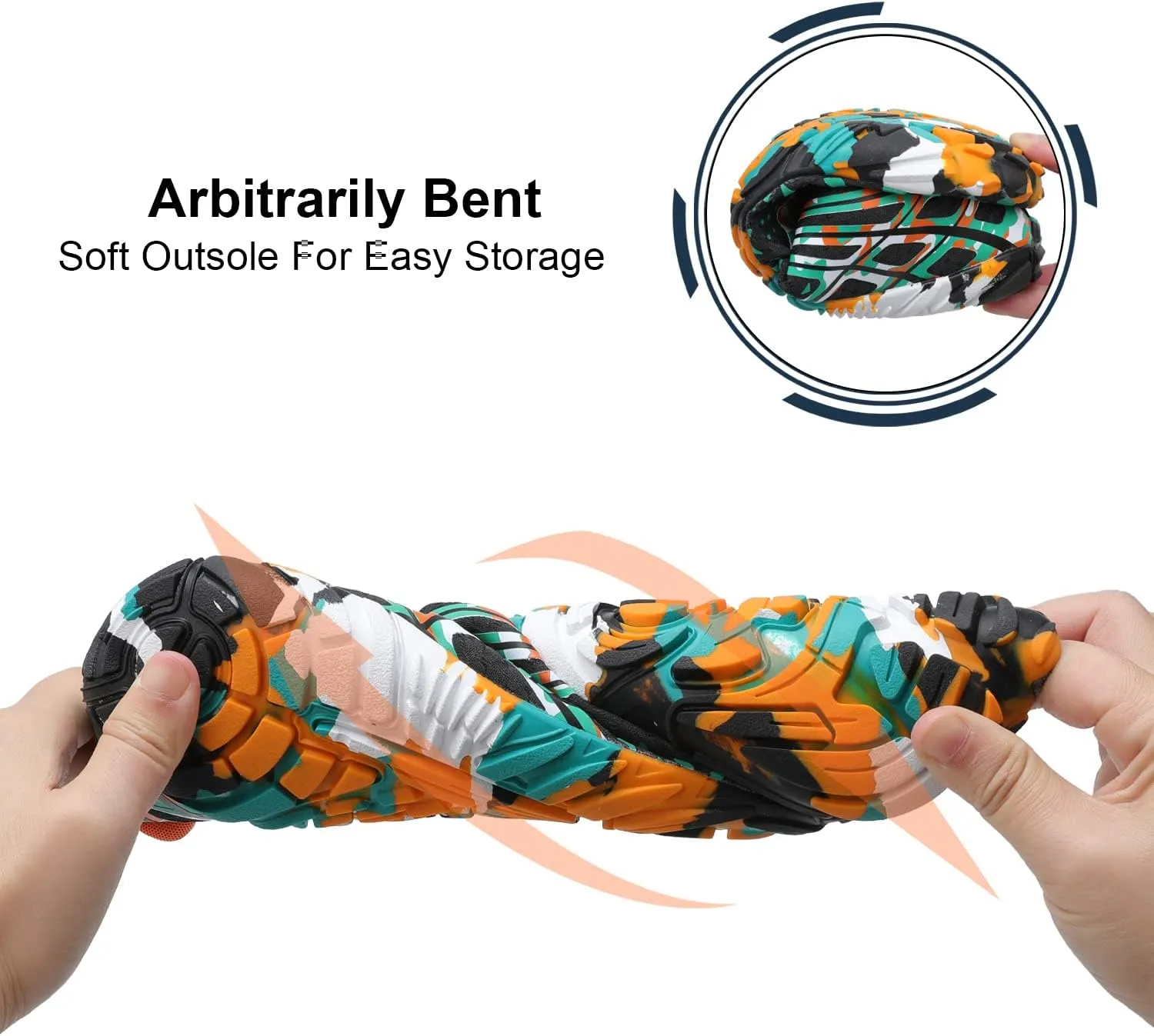 L-RUN Barefoot Water Shoes Women Mens Aqua Sock Athletic Hiking Water Sports Shoes for Swim Beach Pool Sand Diving Walking