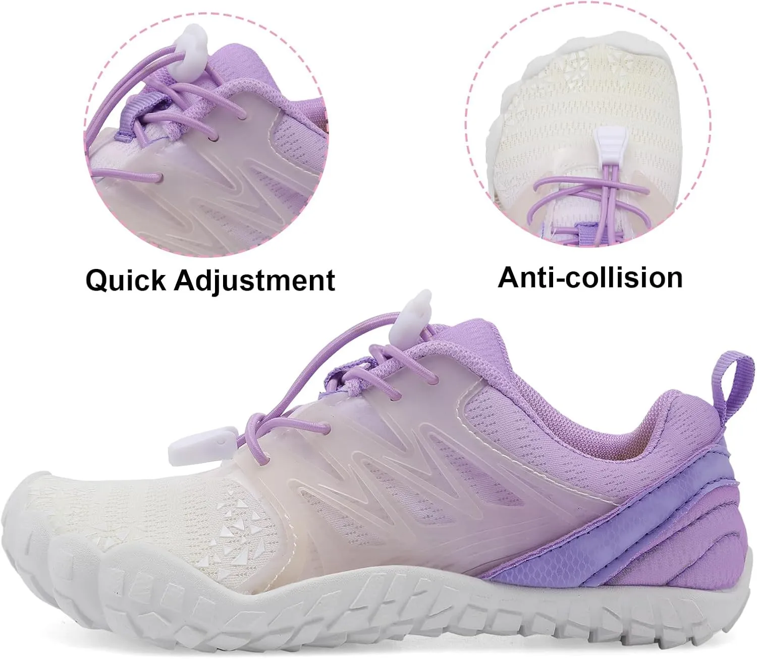 L-RUN Kids Water Shoes Boys Girls Barefoot Water Hiking Shoes Indoor Outdoor Quick Dry Athletic Sneaker Shoes