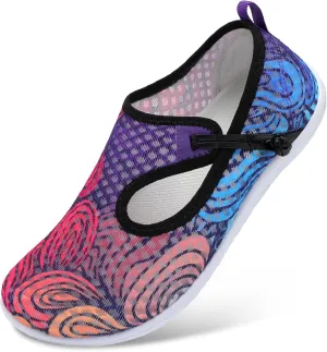 L-RUN Womens Mens Water Shoes Barefoot Aqua Socks Quick-Dry Non Slip Shoes for Beach Swim Pool River Boating Surf Yoga