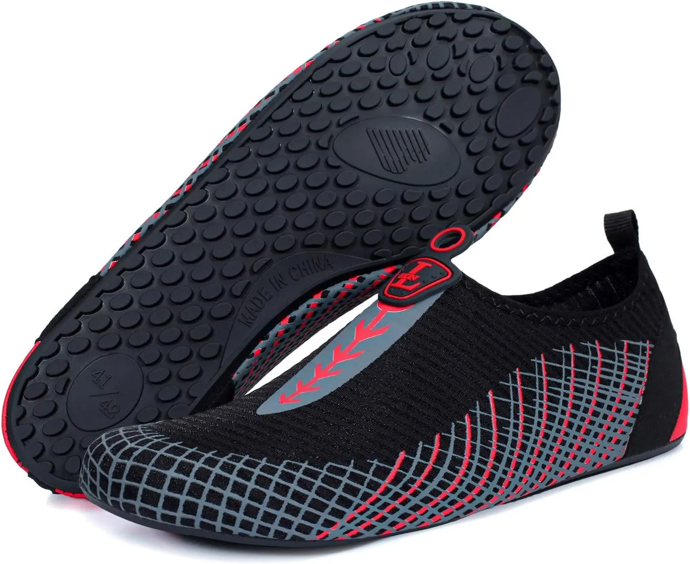 L-RUN Womens Mens Water Shoes Barefoot Skin Aqua Socks for Run Dive Surf Pool Beach Yoga Quick Dry Swim Shoes Non-Slip