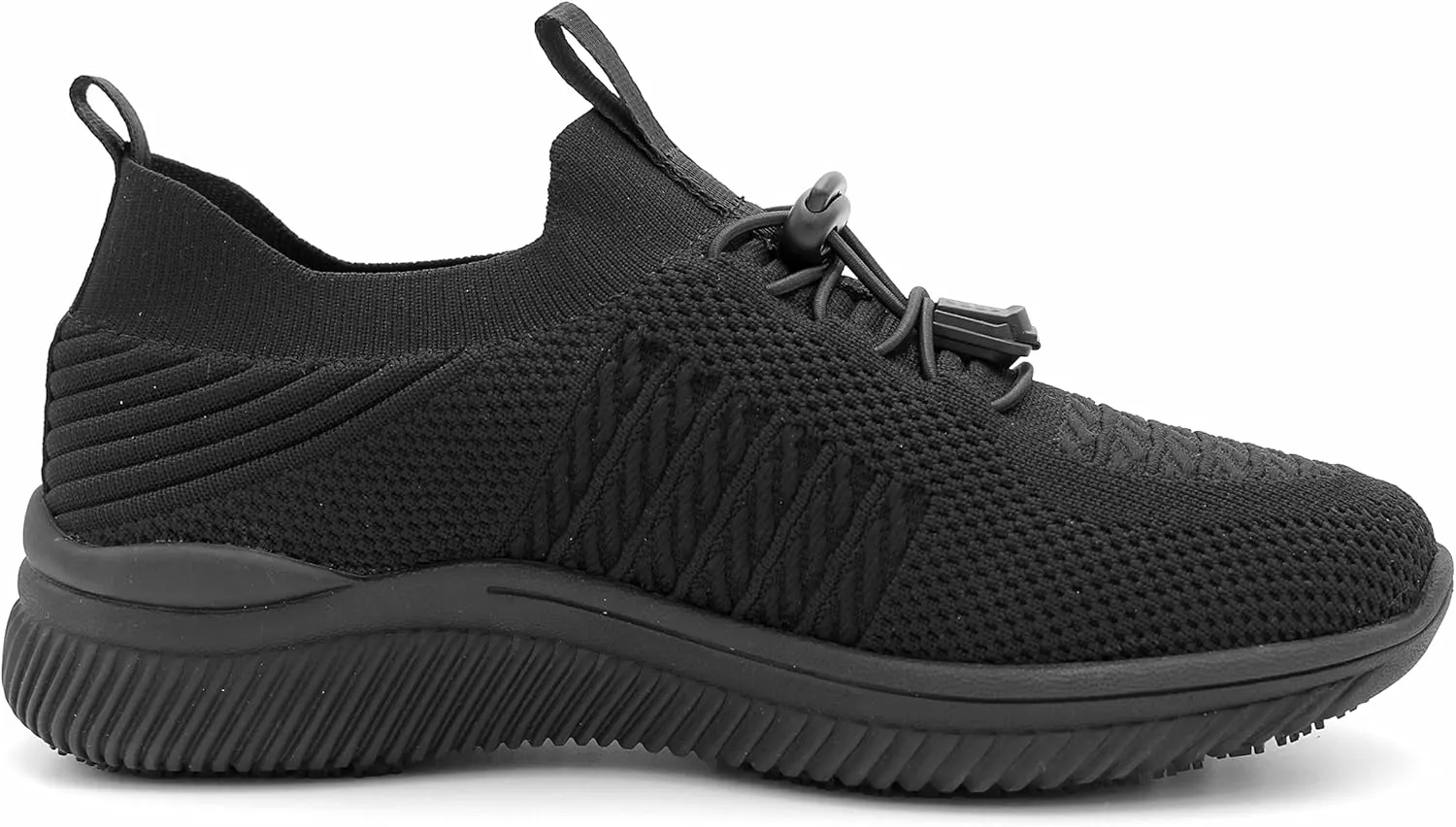 Laforst Jewel Womens Synthetic Mesh Upper Lace Up Nonslip Server Waitress Slip On Sneaker Free Socks