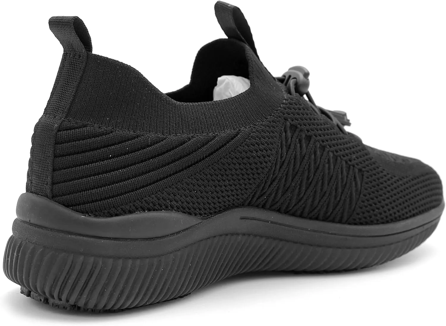 Laforst Jewel Womens Synthetic Mesh Upper Lace Up Nonslip Server Waitress Slip On Sneaker Free Socks