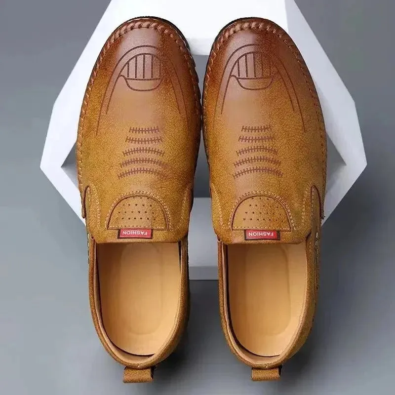 Leather Slip-On Loafers for Men | Lorvix