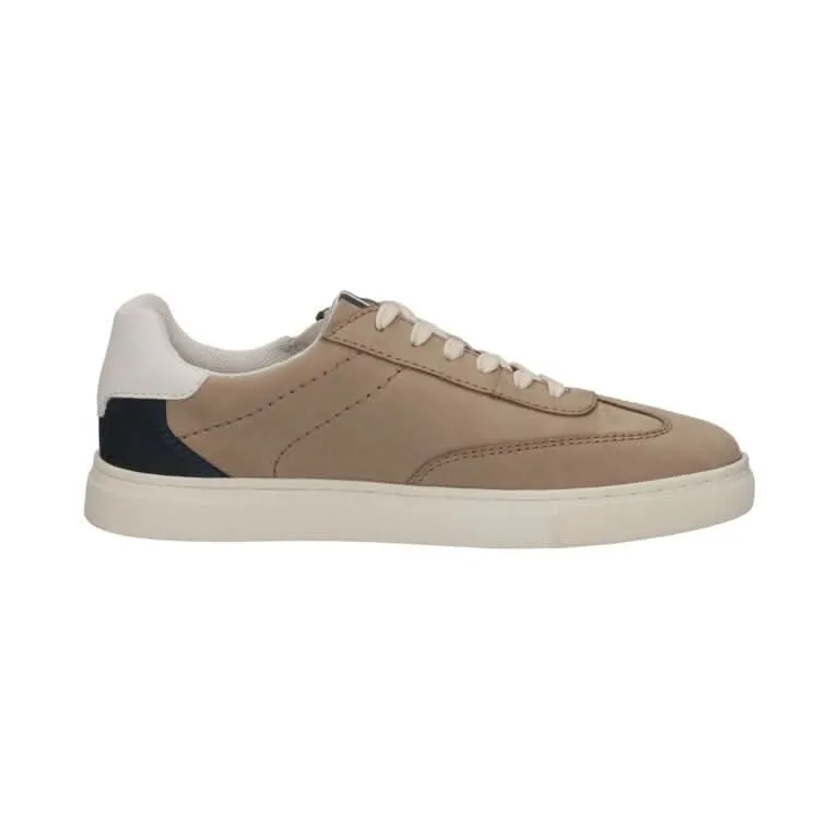 Leder Schnürer taupe