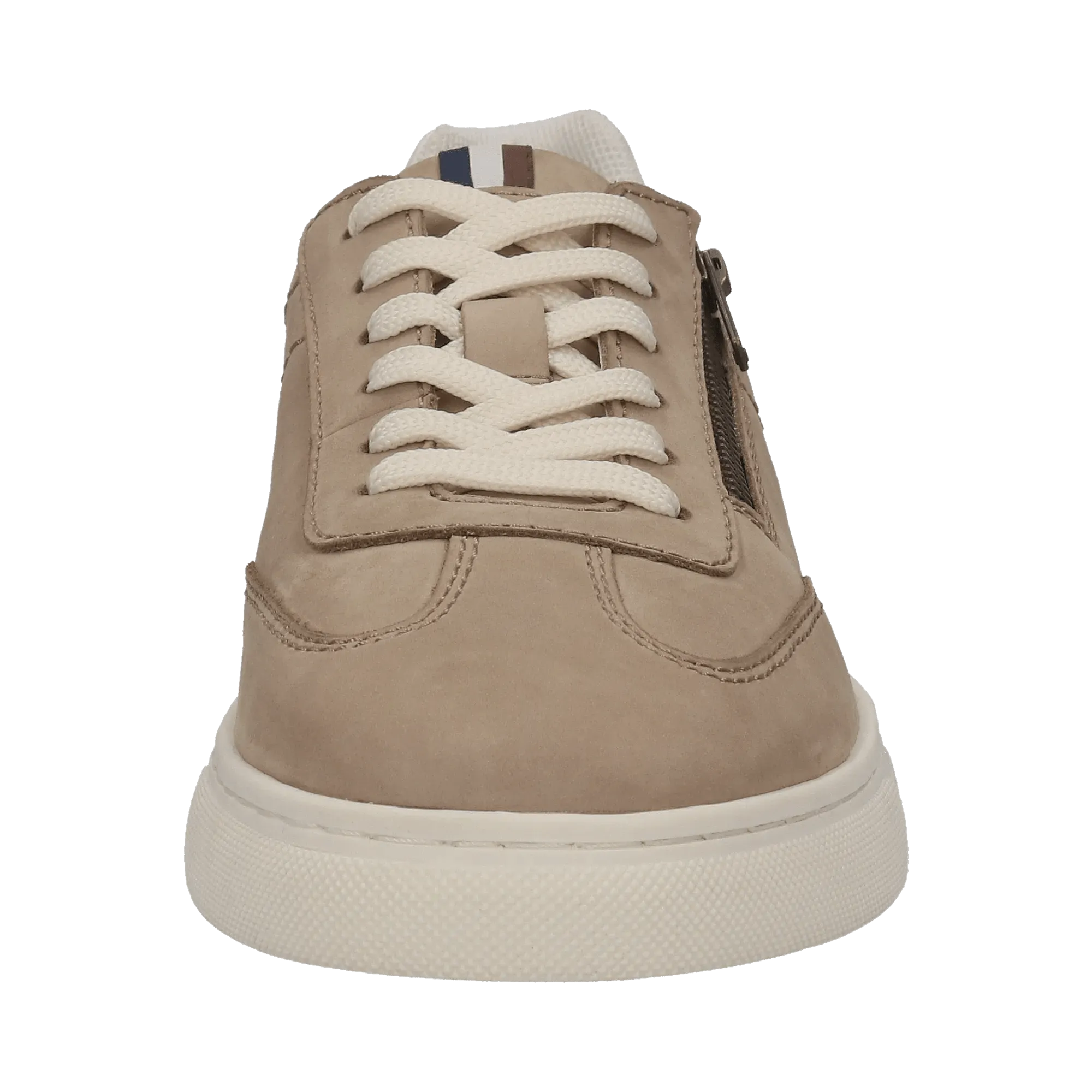 Leder Schnürer taupe