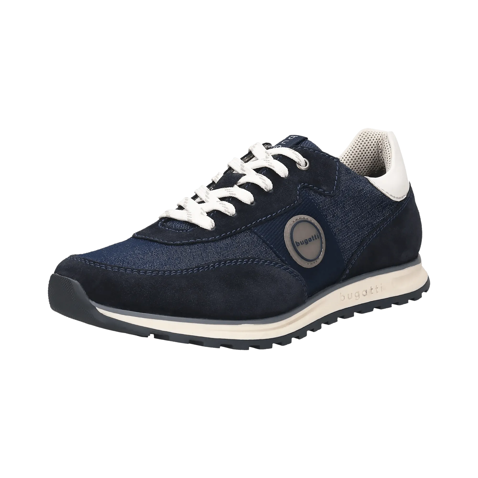 Leder Sneaker dunkelblau