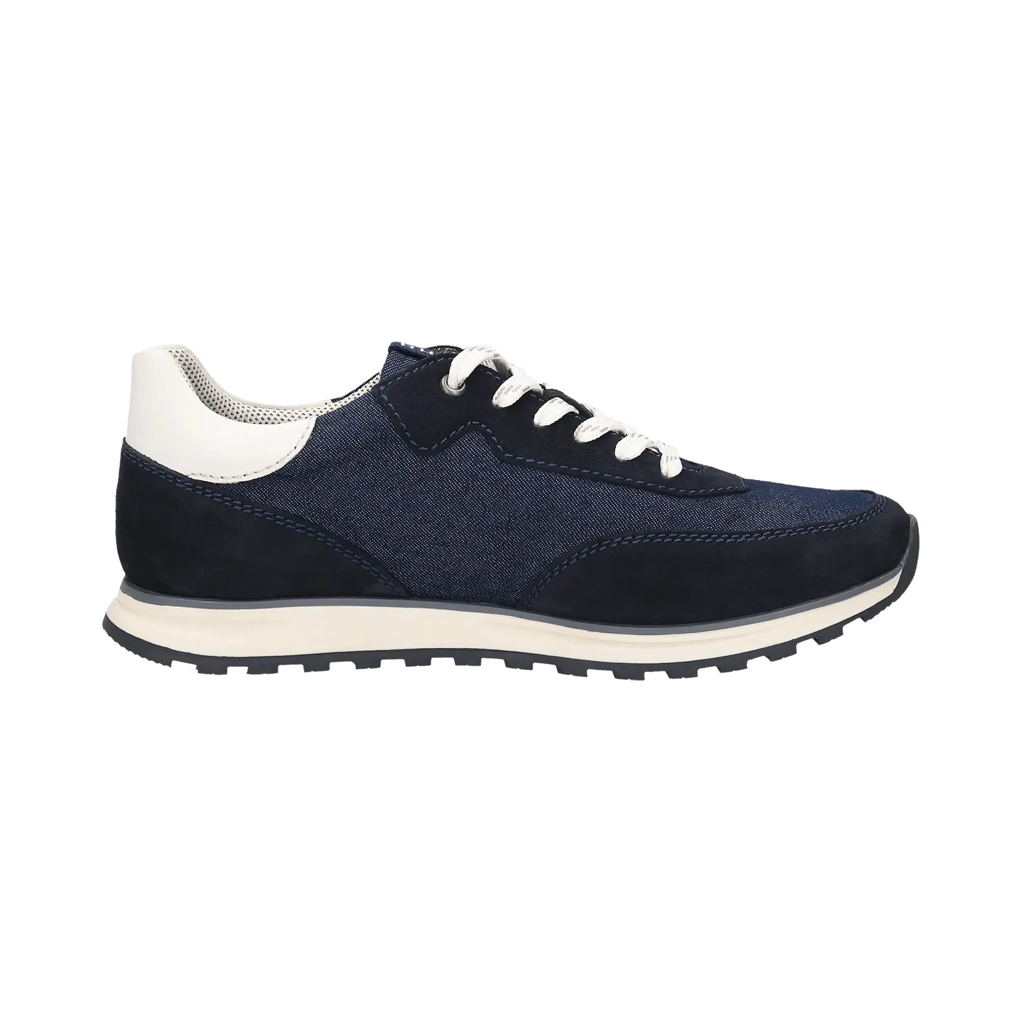 Leder Sneaker dunkelblau