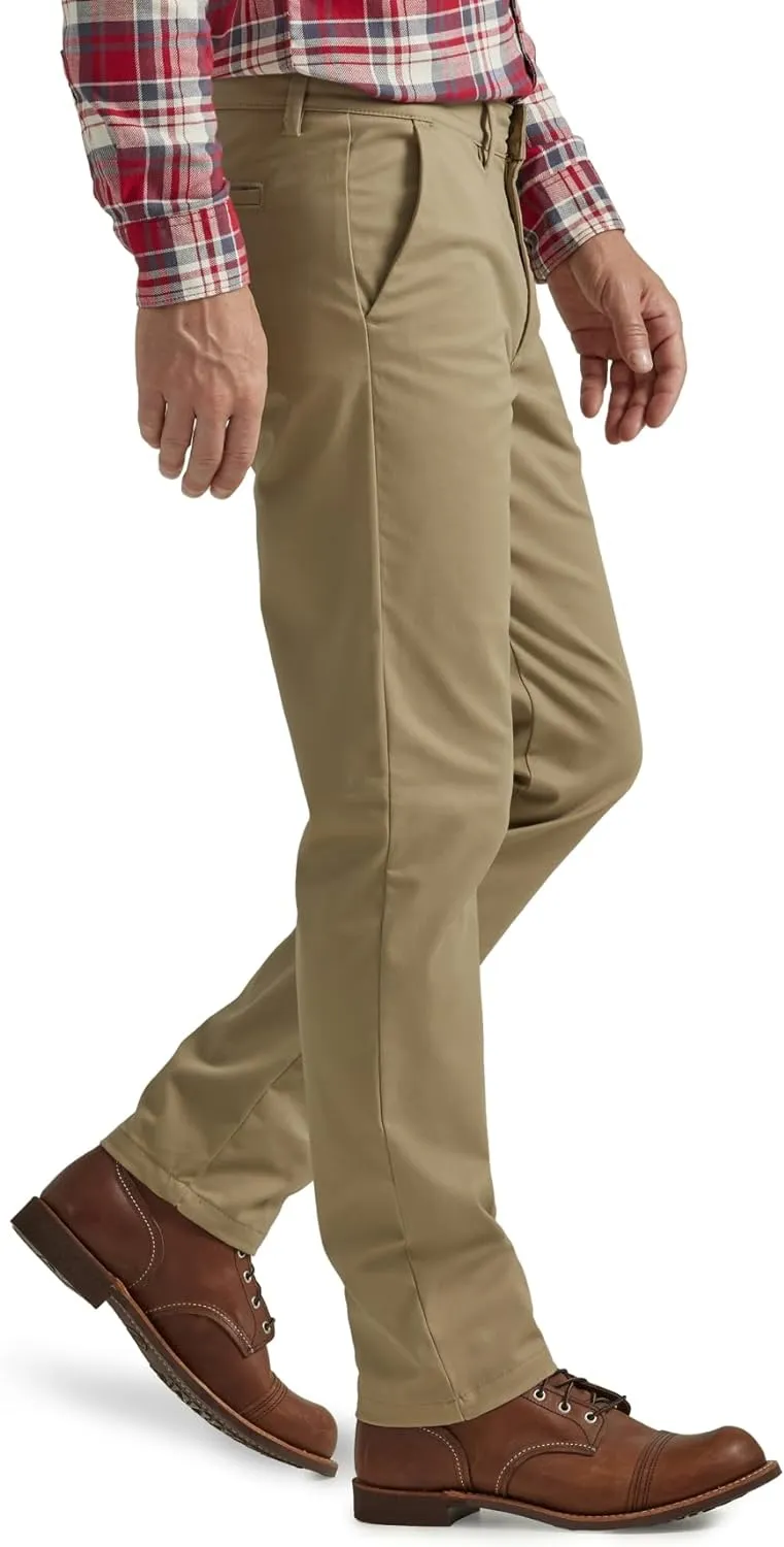 Lee Men's Flat Front Slim Straight Pant