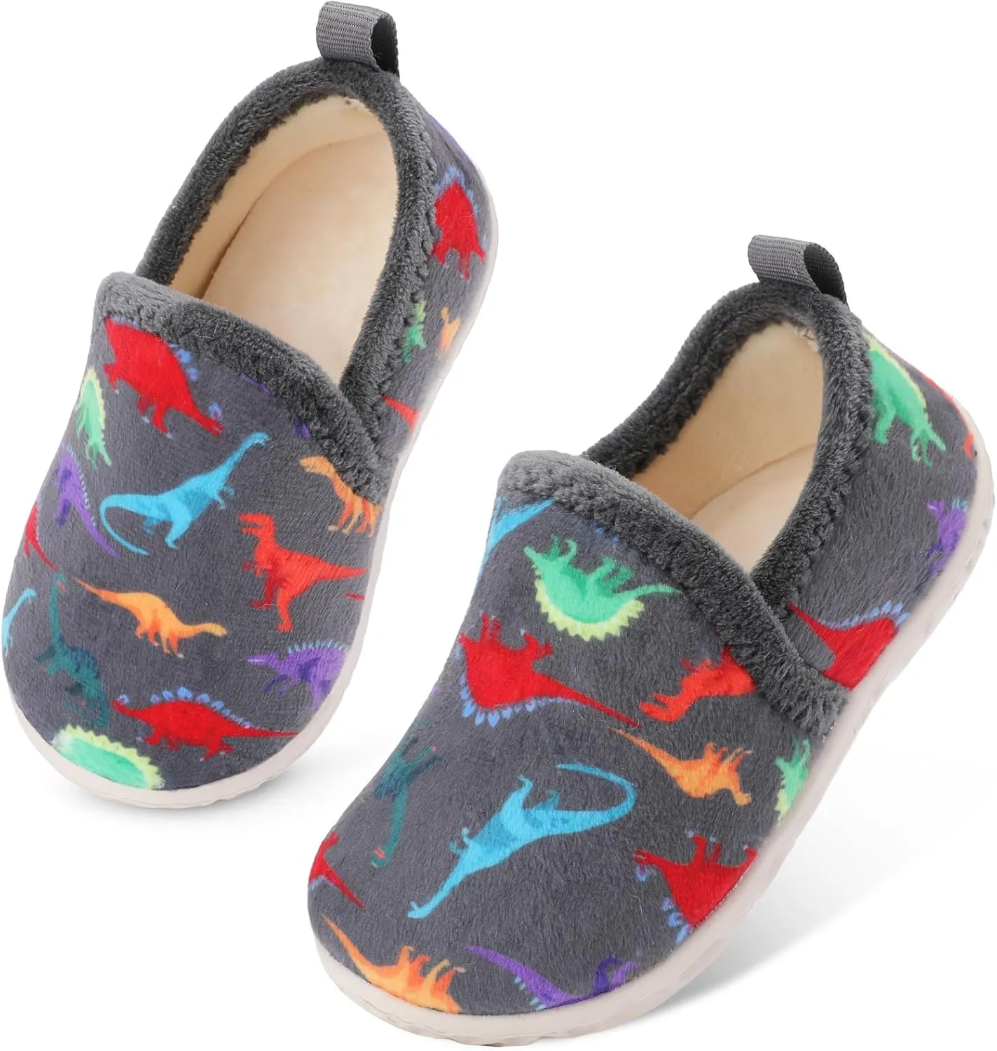 Lefflow Toddler Slippers Boys Girls House Shoes Slip on Baby Sock Shoes Lightweight Outdoor Walking Shoes