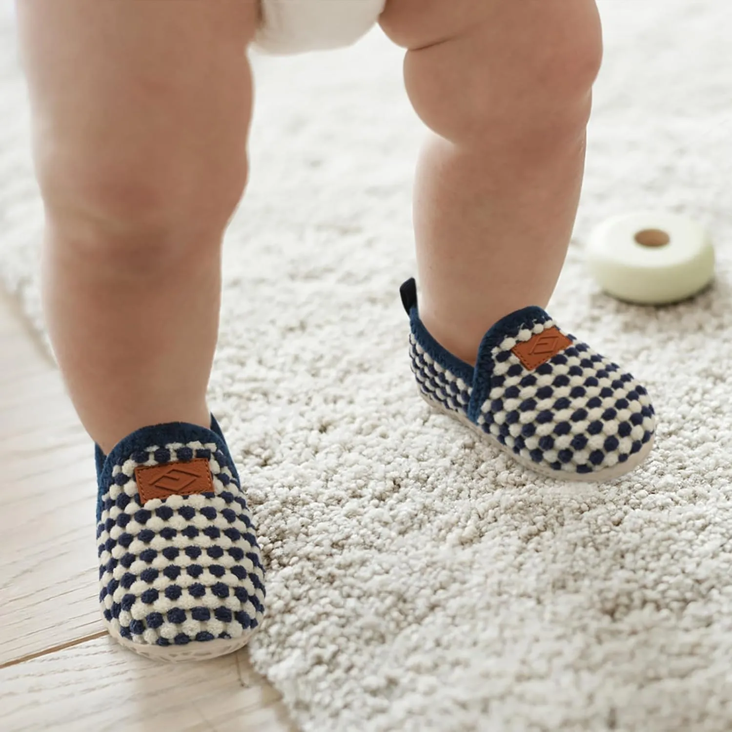 Lefflow Toddler Slippers Boys Girls House Shoes Slip on Baby Sock Shoes Lightweight Outdoor Walking Shoes
