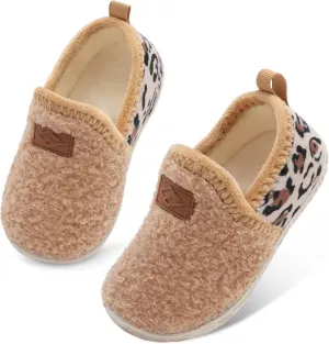 Lefflow Toddler Slippers Boys Girls House Shoes Slip on Baby Sock Shoes Lightweight Outdoor Walking Shoes