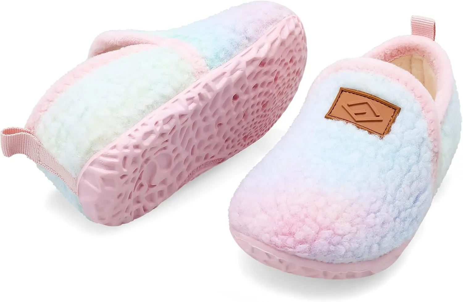 Lefflow Toddler Slippers Boys Girls House Shoes Slip on Baby Sock Shoes Lightweight Outdoor Walking Shoes
