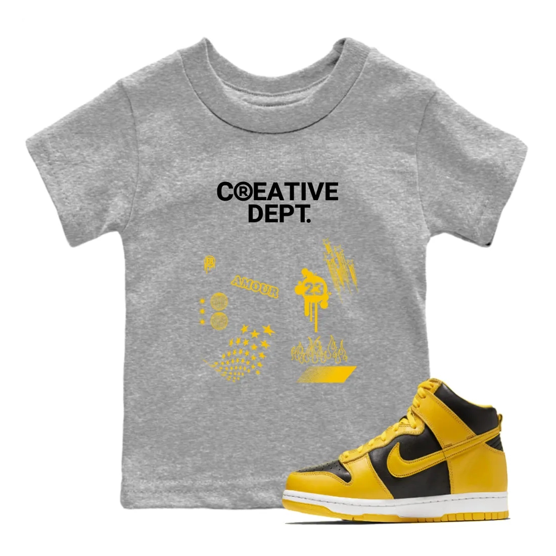 Loved by customers Interactive Dunk Pollen Creative SNRT - High Dept Sneaker Kids Tees