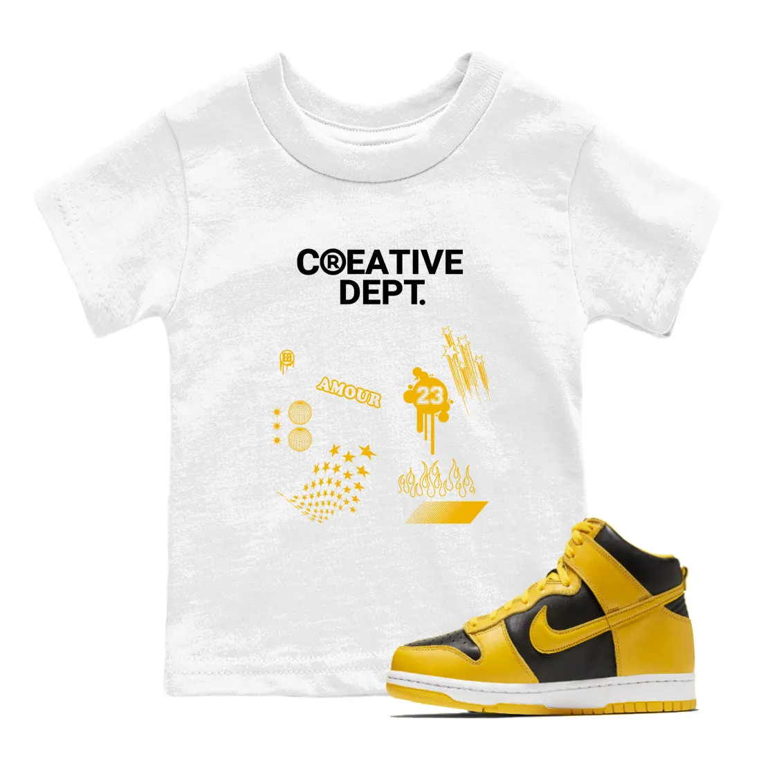 Loved by customers Interactive Dunk Pollen Creative SNRT - High Dept Sneaker Kids Tees