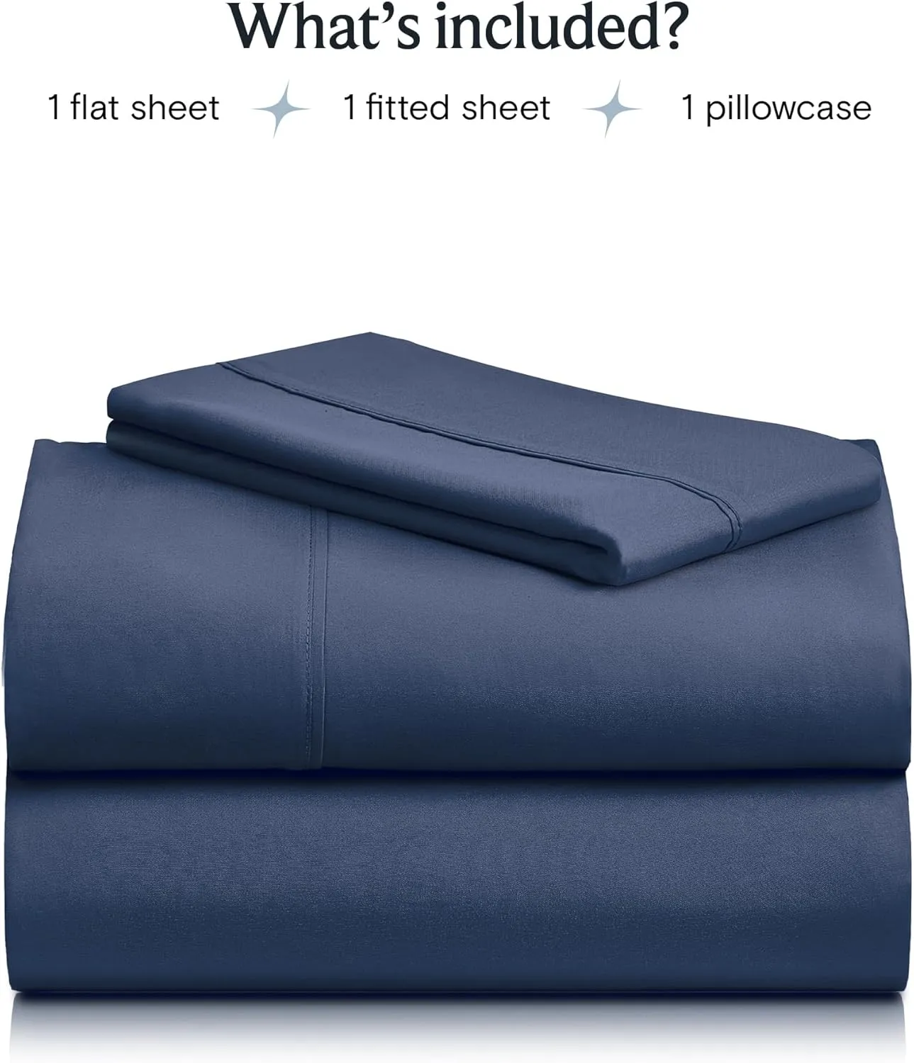 LuxClub Twin Sheets - Soft Kids Bed Sheet for Boys and Girls, 4 PC Deep Pockets 18" Eco Friendly Wrinkle Free Machine Washable Hotel Bedding Silky Soft- Navy
