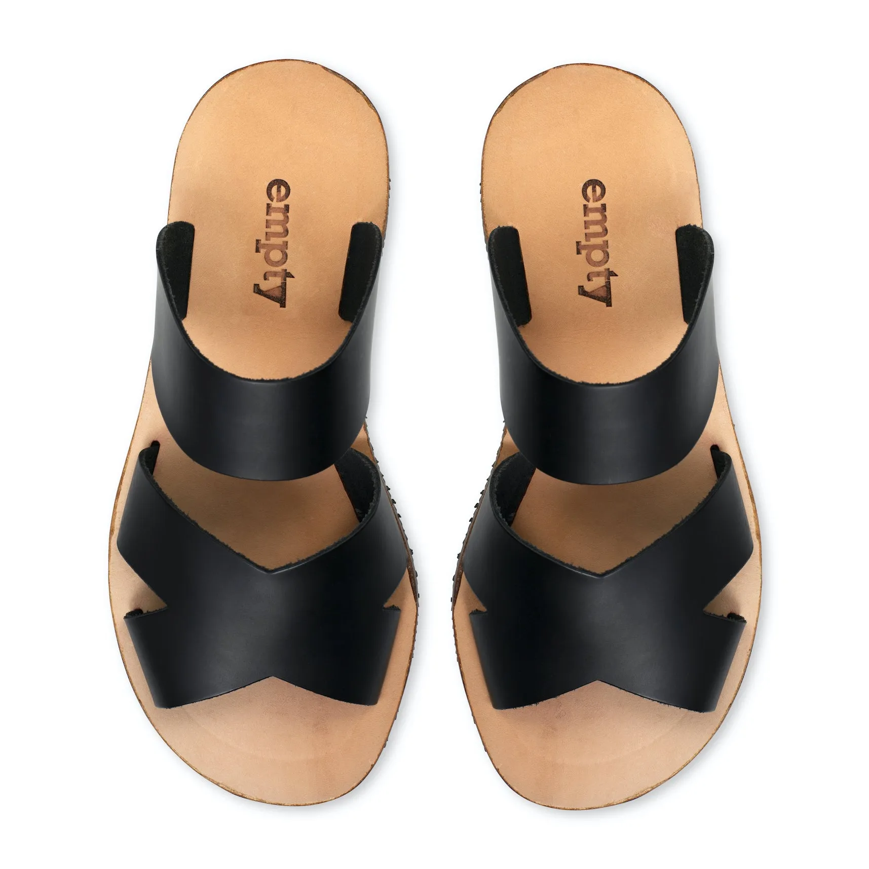 Mabel Leather Sandal - Black