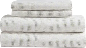 MARIMEKKO - King Sheets, Organic Cotton Bedding Set, Luxuriously Soft & Smooth Home Decor, GOTS Certified (Muru Beige, King)