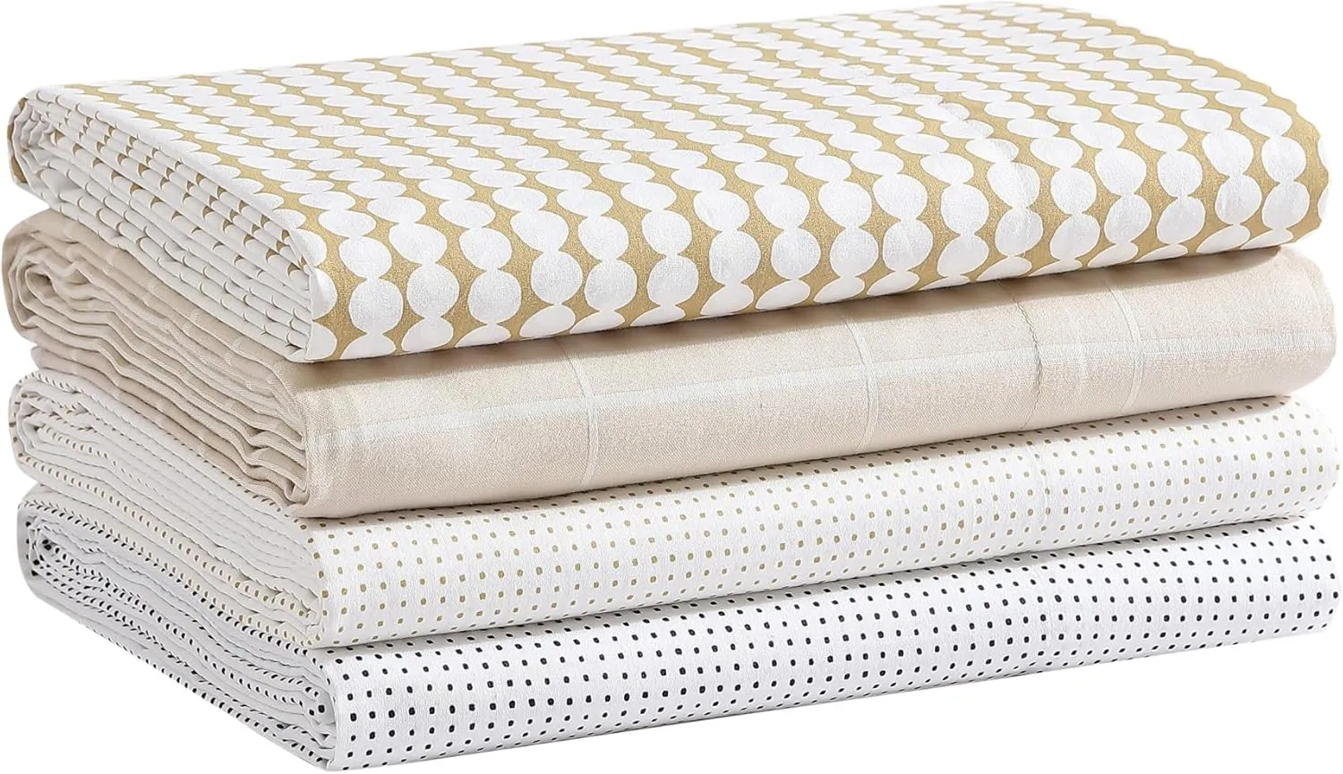 MARIMEKKO - King Sheets, Organic Cotton Bedding Set, Luxuriously Soft & Smooth Home Decor, GOTS Certified (Muru Beige, King)