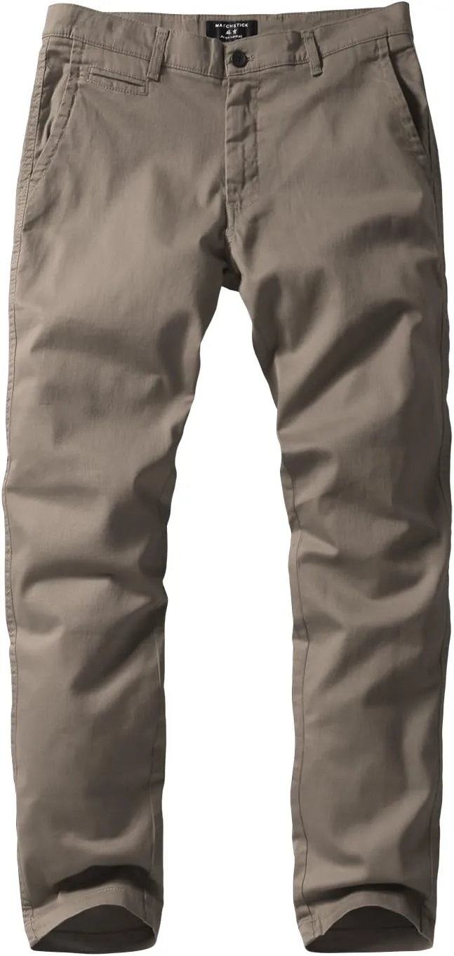 Match Men's Slim Tapered Stretchy Casual Pants #8105