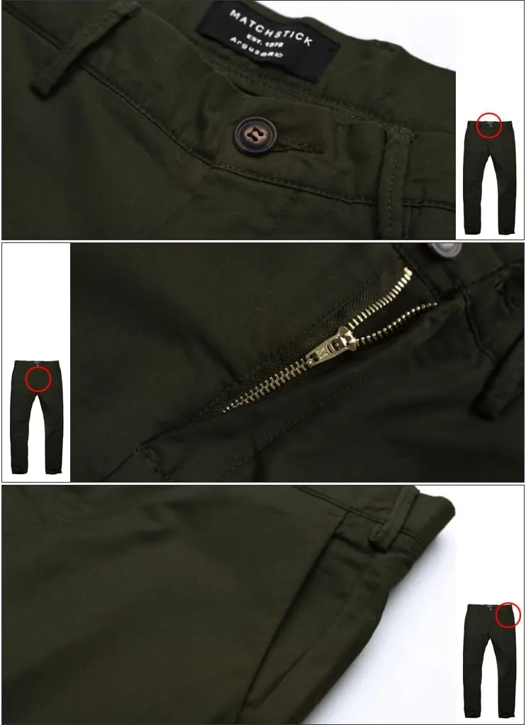 Match Men's Slim Tapered Stretchy Casual Pants