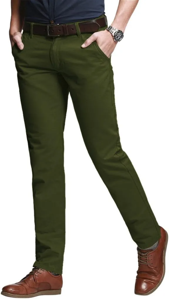 Match Men's Slim Tapered Stretchy Casual Pants