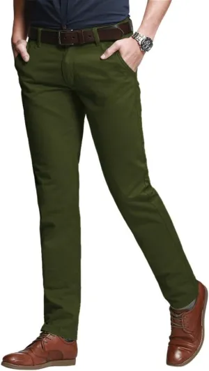 Match Men's Slim Tapered Stretchy Casual Pants