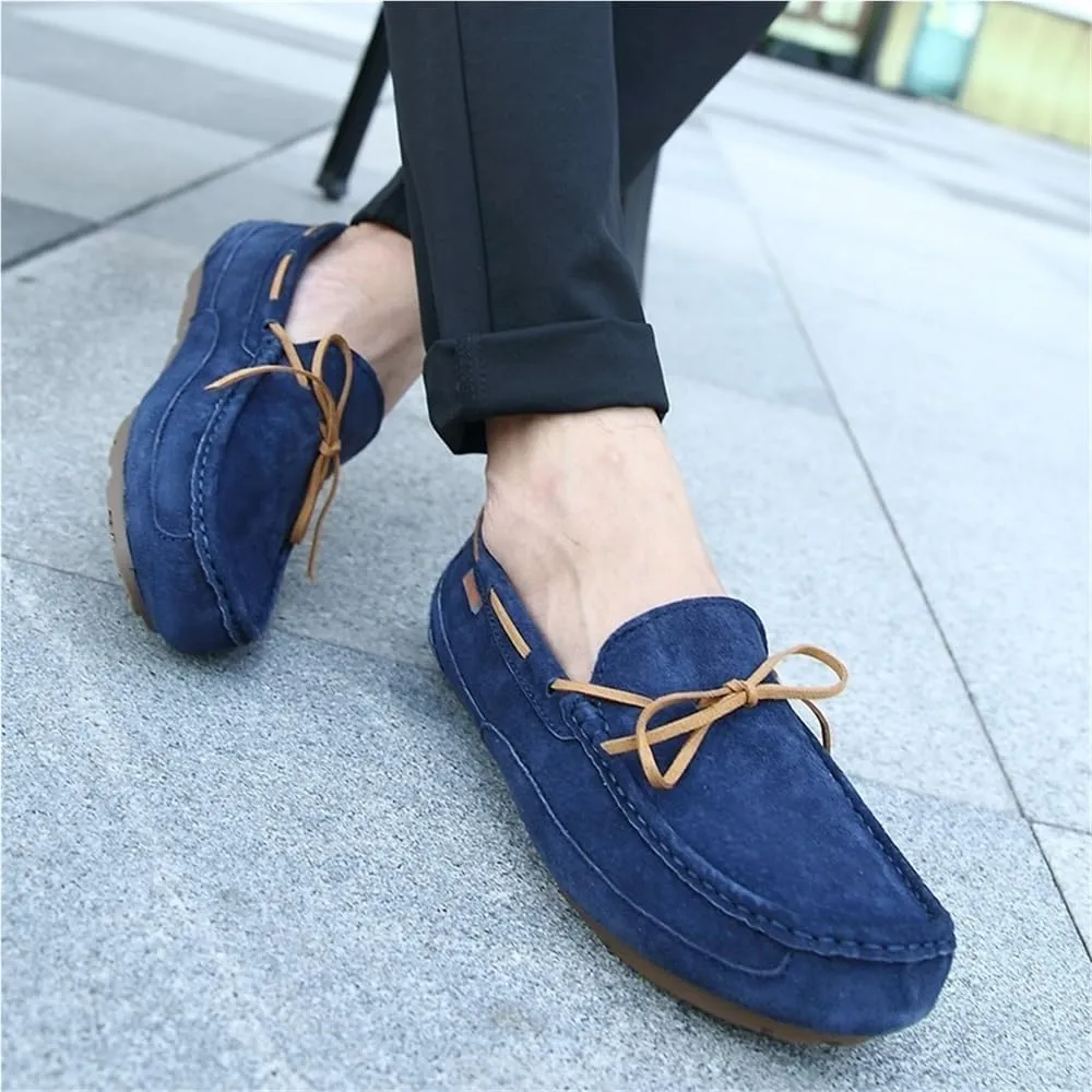 Men Loafers Shoes Breathable Suede Vamp Slip On Comfortable Driving Style for Casual Events Business Outdoors Wedding