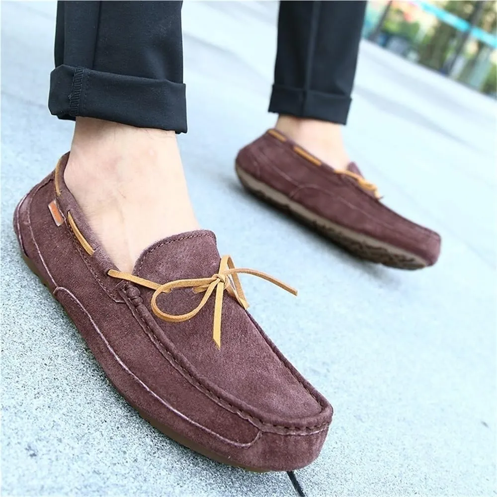 Men Loafers Shoes Breathable Suede Vamp Slip On Comfortable Driving Style for Casual Events Business Outdoors Wedding