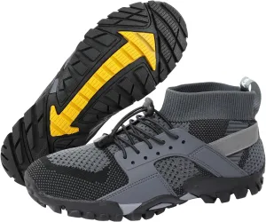 Men Women Water Hiking Shoes Barefoot Slip Resistant High Top Wading Shoes for Walking Fishing River Creek Kayaking