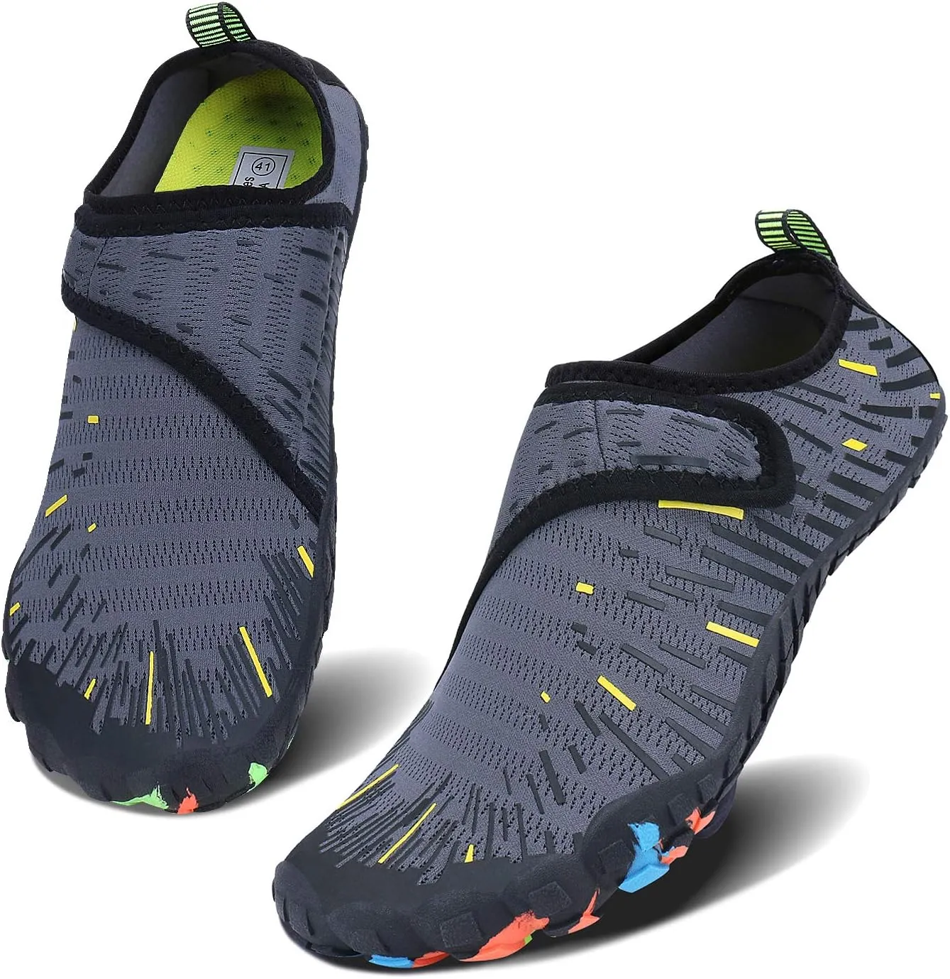 Men Women Water Sports Shoes Slip-on Quick Dry Aqua Swim Shoes for Pool Beach Surf Walking Water Park