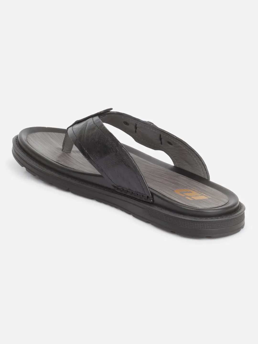 Men's Black Thong Sandal (ID4241)