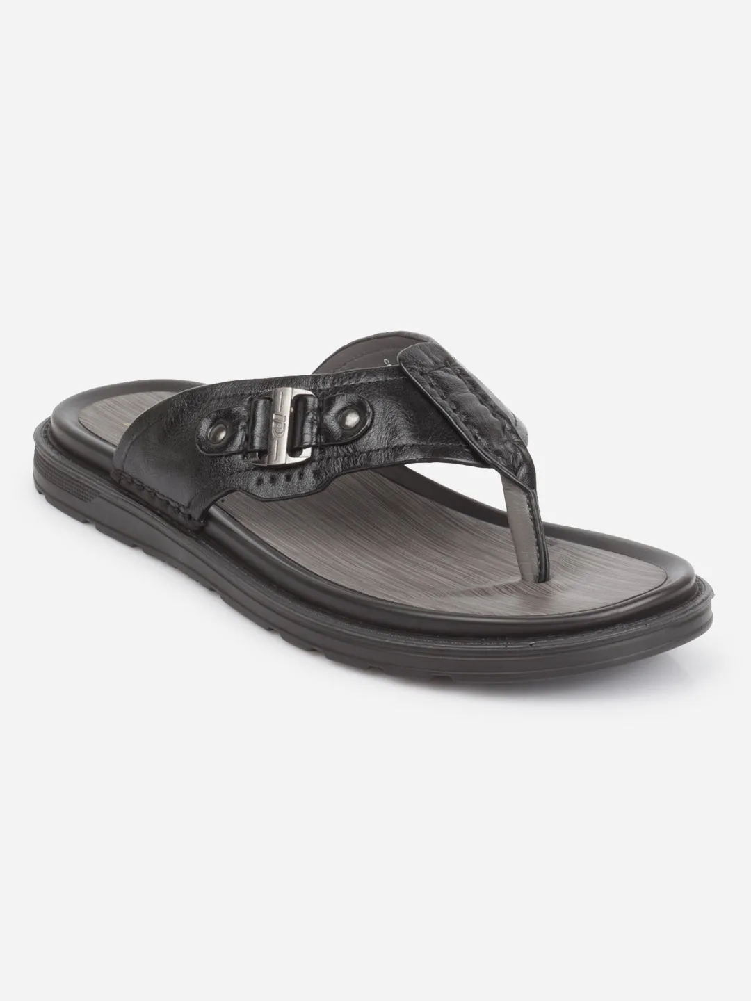 Men's Black Thong Sandal (ID4241)