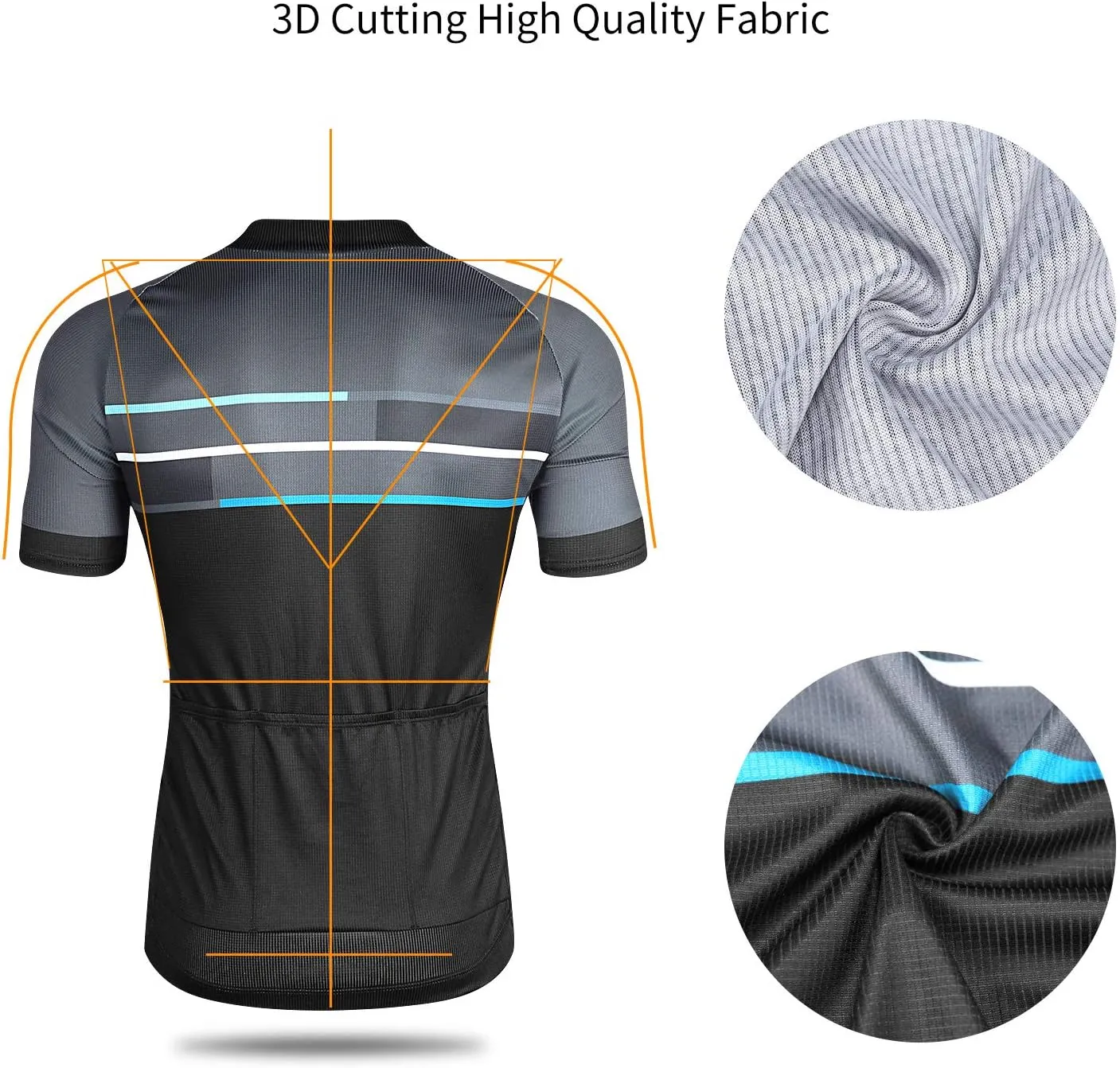 Men's Cycling Jersey Breathable Lightweight Bike Jersey Short Sleeve Quick Dry Moisture Wicking Biking Shirts