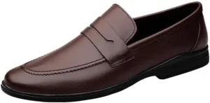 Men's Dress Oxford Pu Leather Tuxedo Slip-on Breathable Prom Wedding Anti-Slip Rubber Sole Casual Loafers