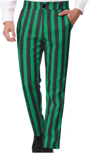 Men's Dress Pants Classic Fit Stretch Dress Pants Casual Pleated Front Dress Pants Straight Fit Pants