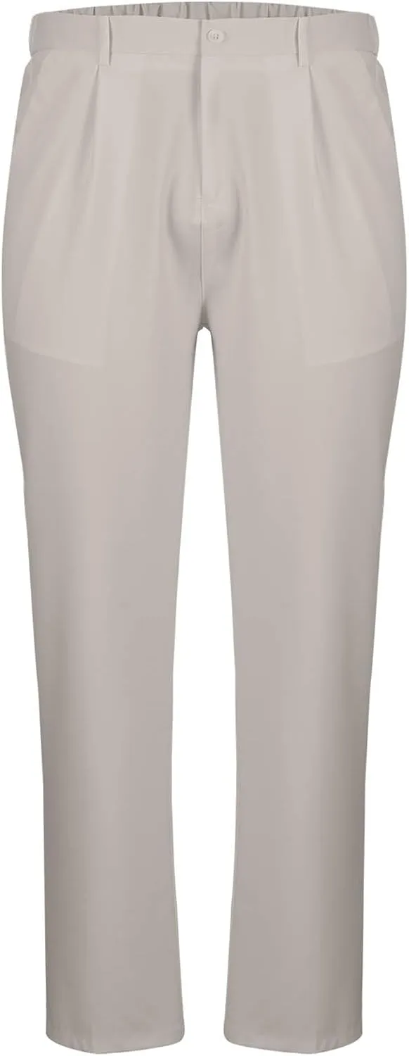 Mens Dress Pants Stretch Classic Fit Dress Pants Pleated Front Casual Pant Dress Pants Straight Fit Pants